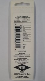 43 Ohm, 1/8W, 2% Metal Film Flameproof Resistor (6Pk)