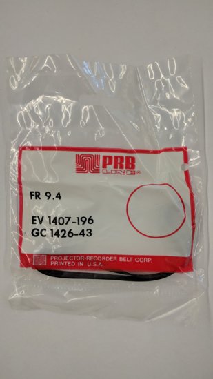 FR9.4 Flat Rubber Belt 9.4\" IC, 0.235\" CS, 0.034\" Wall Thickness