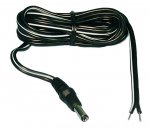Size M 5.5/2.1mm Coaxial DC Power Plug In-Line 6Ft Leads 18Awg