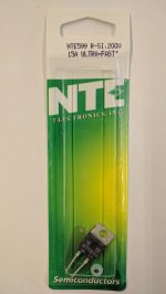 NTE599 Si Rectifier, Ultra Fast, 200V, 15A, 35NS
