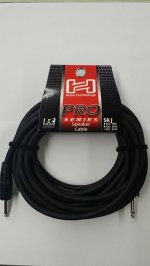 25Ft Pro Speaker Cable REAN 1/4 in TS to Same 14Awg