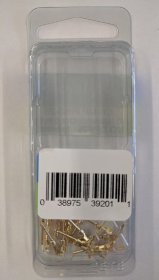 D-Sub Male Crimp Pins (25Pk) Gold Plated