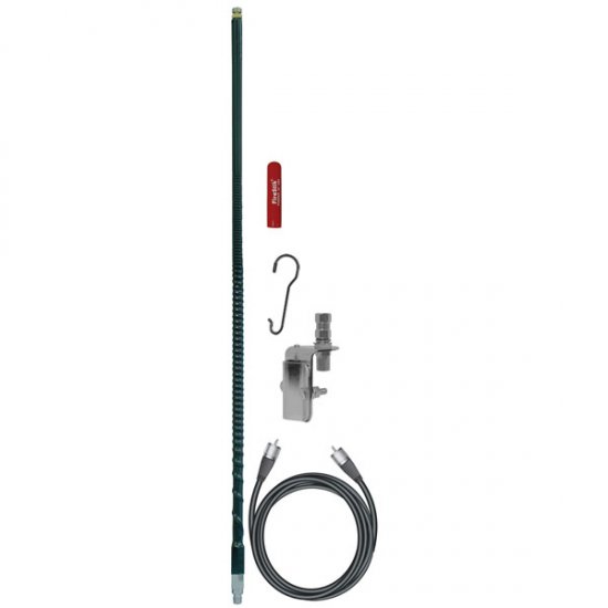 Firestik2 4Ft Black Single CB Antenna Kit, No Spring