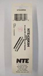 NTE435K64 Socket for 64-Pin DIP Pkg .070" Lead Spacing