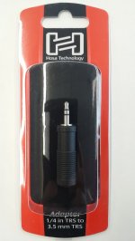 Adaptor 1/4 in TRS to 3.5 mm TRS