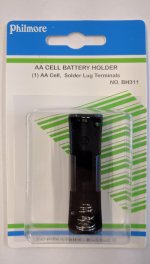 "AA" Battery Holder (Solder Lug)
