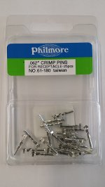 0.062" Female Crimp Pins For Receptacle (Molex) 25Pk