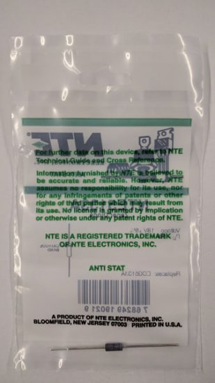 NTE5133A Zener Diode 18.0V 5W Axial Leaded