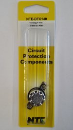 Disc Thermostat 140°F/60°C 15A 125V Close on Rise