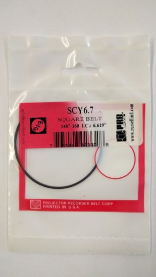 SCY6.7 Square Belt 6.7\" IC, .035\" CS, .035\" Wall Thickness