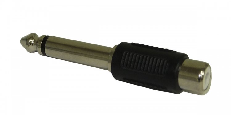 RCA Jack to 1/4\" Mono Plug Adapter
