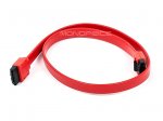 18" Red SATA 6Gbps Cable w/Locking Latch Straight/Straight