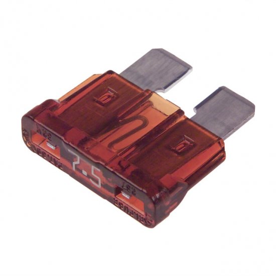 7.5 Amp Brown Blade (ATC/ATO) Automotive Fuse (5Pk)