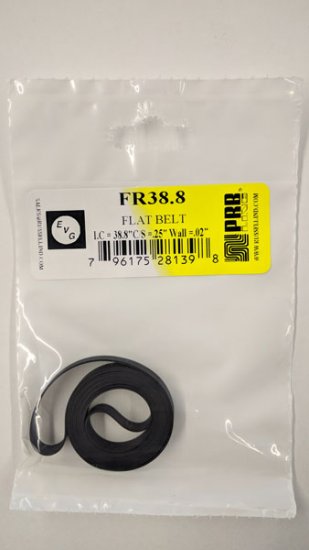 FR38.8 Flat Rubber Belt 38.8\" IC, .25\" CS, .02\" Wall Thickness