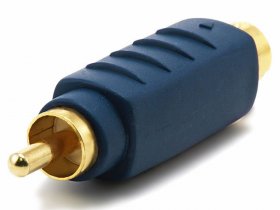 S-Video Male Plug to RCA Male Plug Adapter - Gold Plated