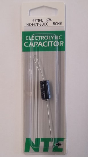 47uf 63V Axial Lead Electrolytic Capacitor