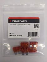 ATO Blade Type Fuse (Amps: 40) 1Pk