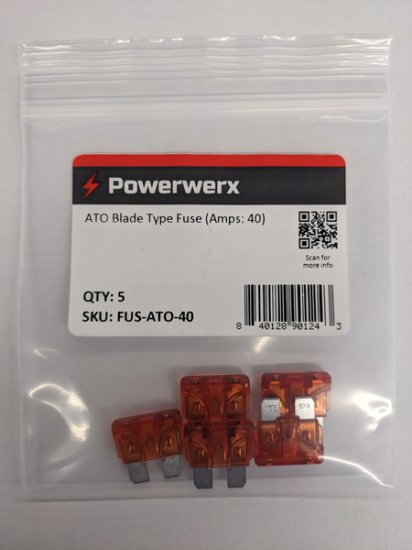 ATO Blade Type Fuse (Amps: 40) 1Pk