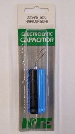 220uf 160V Axial Lead Electrolytic Capacitor