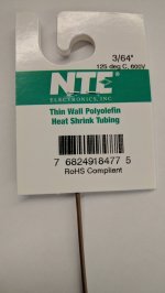 3/64" Brown 48" Thin Wall 2:1 Polyolefin Heat Shrink Tubing