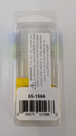 Ring Terminal Insulated 12-10Awg #10 Stud (8Pk) Yellow Vinyl