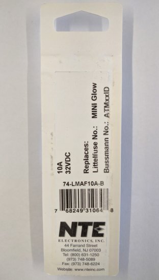 10 Amp Red (ATM) Lighted Mini-Blade Fuse 32V (5Pk) Fast Acting