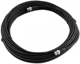50Ft RG-58A/U Double Shield Cable, BNC Plug/Plug