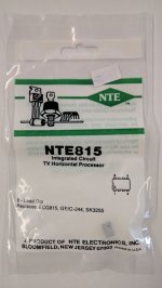 NTE815 IC, TV Horizontal Processor, 8-Lead DIP