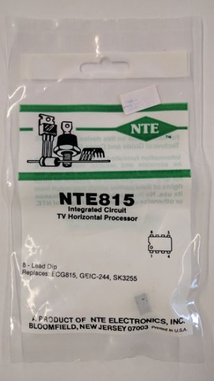 NTE815 IC, TV Horizontal Processor, 8-Lead DIP