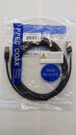 12Ft RG-58A/U Double Shield Cable, BNC Plug/Plug