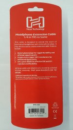 25Ft Headphone Extension Cable 1/4in TRS to 1/4in TRS