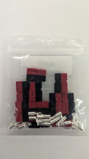 30 Amp Permanently Bonded Red/Black Anderson Powerpoles 10Pk