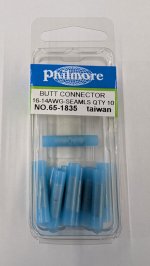 Nylon Butt Connector 16-14Awg (10Pk)