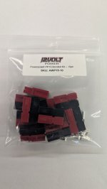 15 Amp Permanently Bonded Red/Black Anderson Powerpoles 10Pk