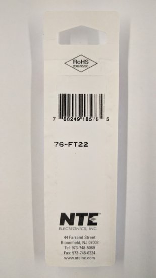 Flag Quick Connect Female Non-Insulated 22-18Awg 0.250" (10Pk)