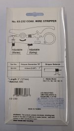 Two Blade Coax Stripper RG174/RG58/RG59/RG6