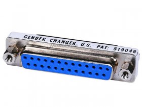 DB25F to DB25F Low Profile Gender Changer