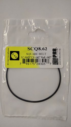 SCQ8.62 Square Belt 8.625" IC, .062" CS, .062" Wall Thickness