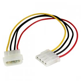12in Molex LP4 Power Extension Cable – M/F