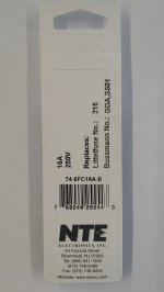 16 Amp (GDA) Ceramic Fuse (5Pk) Fast Acting 5x20mm