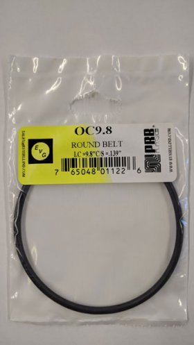 OC9.8 Round Rubber Belt 9.8" IC, .139" Cross Section