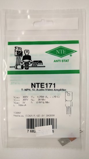 NTE171 T-NPN, Si, Audio/Video Amplifier