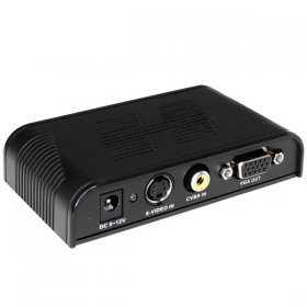 Composite RCA, S-Video to VGA Converter (Wide Screen Support)