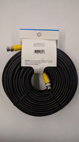 100Ft RG-58A/U 50-ohm Coax BNC Plug/Plug