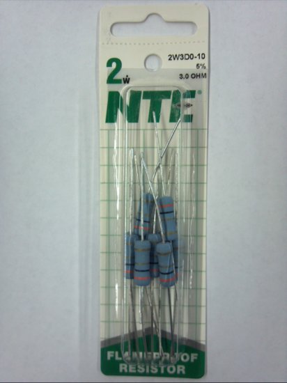3.0 Ohm 2 Watt Metal Oxide Film Resistor (10Pk) 5% Tolerance