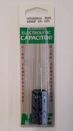 6,800uf 16V 105°C Radial Lead Electrolytic Capacitor