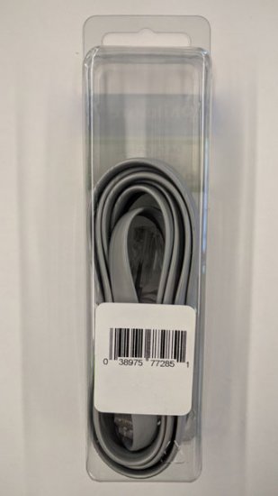 7Ft Silver Data Interconnect Cable (8P8C) For Data Pin1 to Pin1