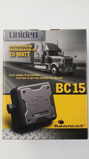 Uniden BC15 Noise Cancelling External Speaker, 15 Watt