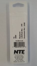 1 Amp (S505) Ceramic Fuse (5Pk) Slow Blow 5x20mm