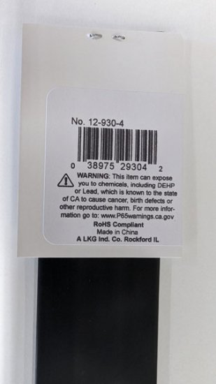 1" Black 48" Thin Wall 2:1 Polyolefin Heat Shrink Tubing